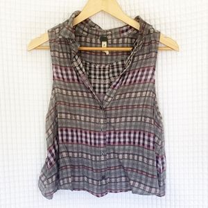 We the Free Plaid Tank Top